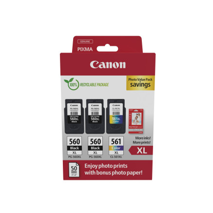 CANON 1LB PG-560XLx2 CL-561XL Ink Crtg