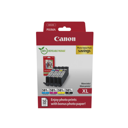CANON CLI-581XL Ink Cartridge BK C M Y
