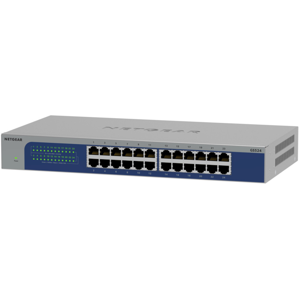 NETGEAR GS524-300EUS 24-Port Gigabit Eth NETGEAR GS524-300EUS 24-Port Gigabit Eth