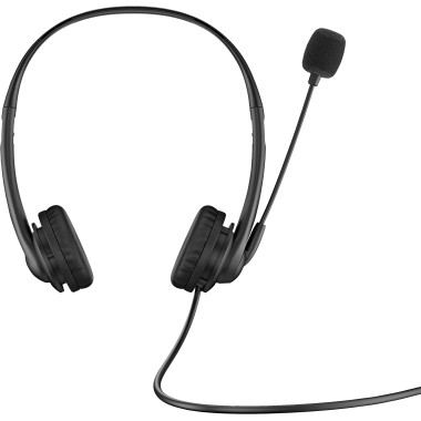 HP G2 - Micro-casque - sur-oreille - filaire - USB - noir ombr  - pour HP 245 G9, 256 G8, 25X G9, EliteBook 1040 G9, 64X G9,