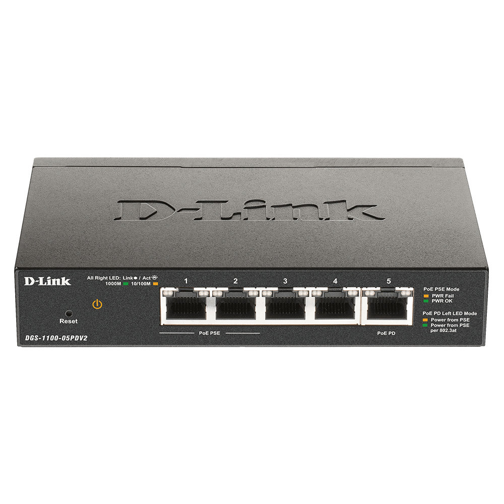 D-LINK 5-Port Gigabit PoE Smart Switch D-LINK 5-Port Gigabit PoE Smart Switch