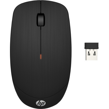 HP X200 - Souris - optique - sans fil - 2.4 GHz - r cepteur sans fil USB - noir