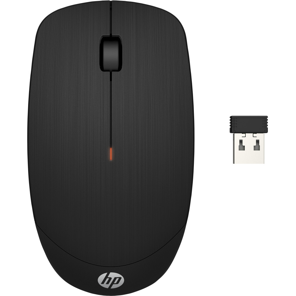 HP X200 - Souris - optique - sans fil - 2.4 GHz - r cepteur sans fil USB - noir