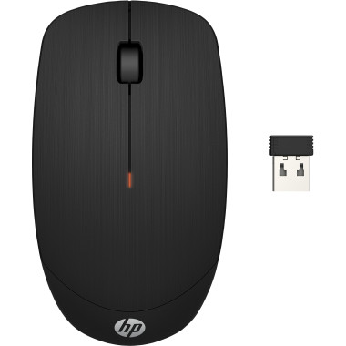 HP X200 - Souris - optique - sans fil - 2.4 GHz - r cepteur sans fil USB - noir