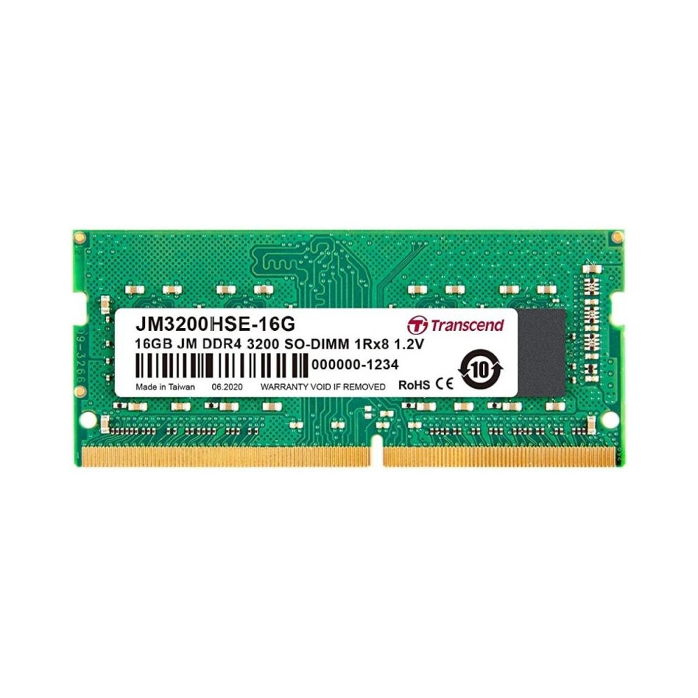 TRANSCEND JM 16Go DDR4 3200Mhz SO-DIMM TRANSCEND JM 16Go DDR4 3200Mhz SO-DIMM