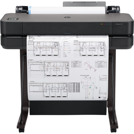 HP DesignJet T630 - 24" imprimante grand format - couleur - jet dencre - A1, ANSI D, Rouleau (61 cm) - 2 400 x 1 200 ppp - ju
