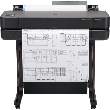 HP DesignJet T630 - 24" imprimante grand format - couleur - jet dencre - A1, ANSI D, Rouleau (61 cm) - 2 400 x 1 200 ppp - ju