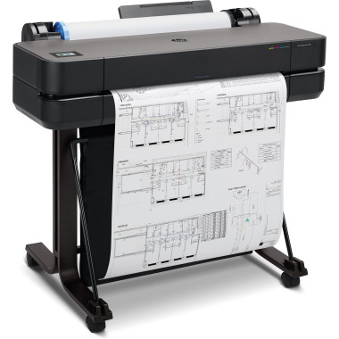 HP DesignJet T630 - 24" imprimante grand format - couleur - jet dencre - A1, ANSI D, Rouleau (61 cm) - 2 400 x 1 200 ppp - ju