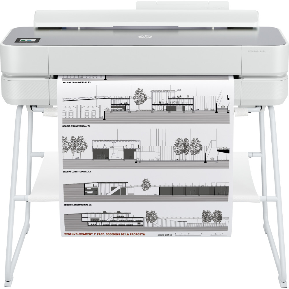 HP DesignJet Studio - Steel Edition - 24" imprimante grand format - couleur - jet dencre - 279 x 610 mm, Rouleau (61 cm x 45,
