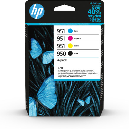 HP 950 951 - Pack de 4 - noir, jaune, cyan, magenta - original - cartouche dencre - pour Officejet Pro 251dw, 276dw, 8100, 86