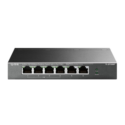 TP-LINK 6P 100Mbps DesktopSwitch 4P PoE+