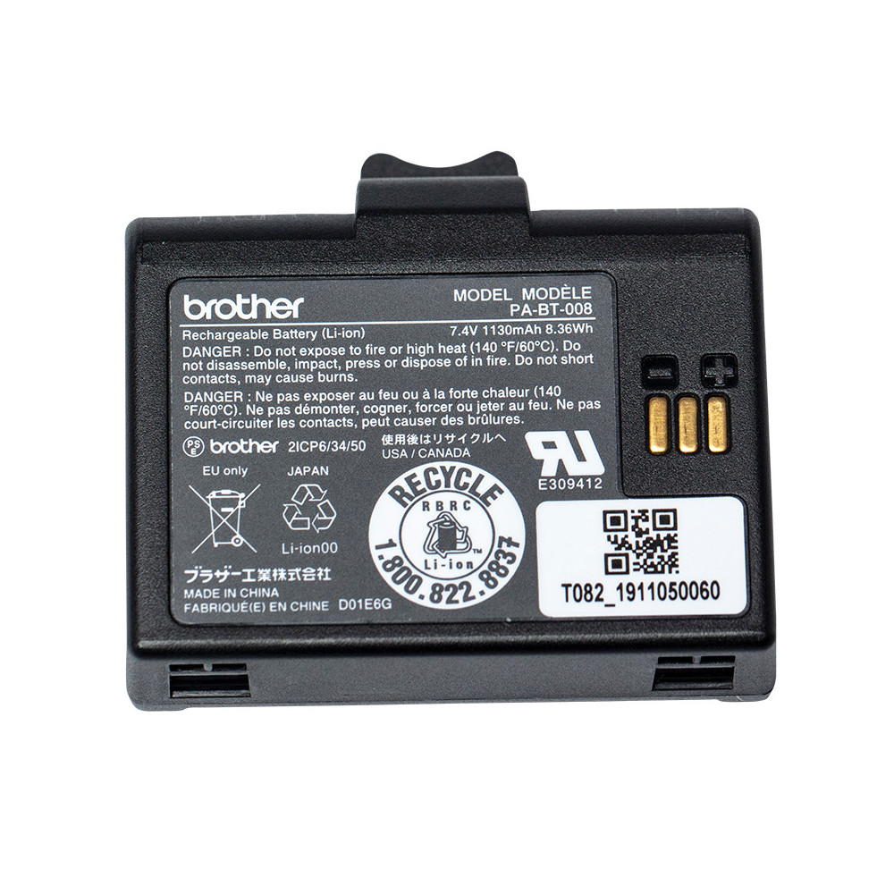 BROTHER PABT008 Rechargeable Li-ion bat BROTHER PABT008 Rechargeable Li-ion bat