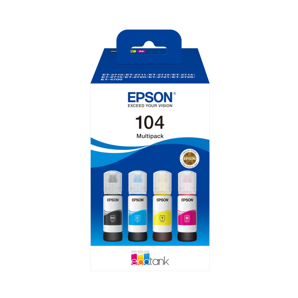 EPSON 1LB 104 EcoTank 4-colour Multipack EPSON 1LB 104 EcoTank 4-colour Multipack