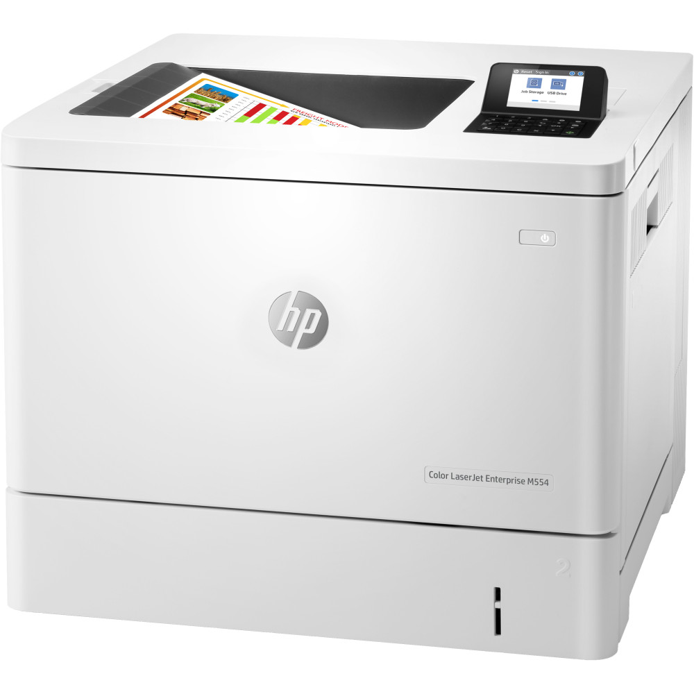 HP LaserJet Enterprise M554dn - Imprimante - couleur - Recto-verso - laser - A4 Legal - 1200 x 1200 ppp - jusqu  33 ppm (mono