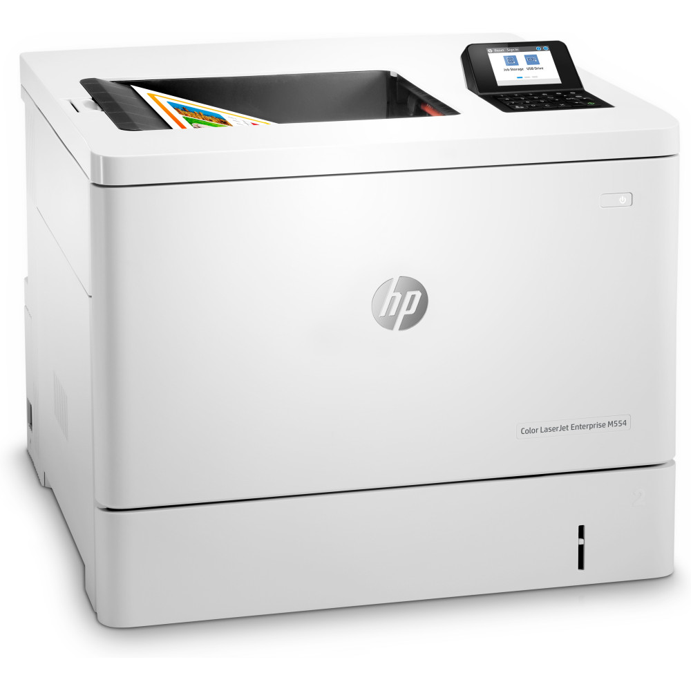 HP LaserJet Enterprise M554dn - Imprimante - couleur - Recto-verso - laser - A4 Legal - 1200 x 1200 ppp - jusqu  33 ppm (mono