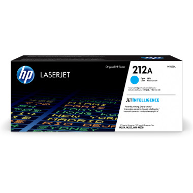HP 212A - Cyan - original - LaserJet - cartouche de toner (W2121A) - pour Color LaserJet Enterprise M555, MFP M578, LaserJet