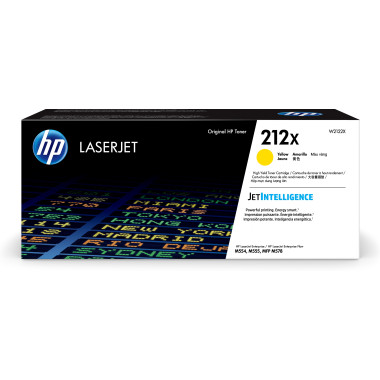 HP 212X -   rendement  lev  - jaune - original - LaserJet - cartouche de toner (W2122X) - pour Color LaserJet Enterprise M555