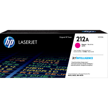 HP 212A - Magenta - original - LaserJet - cartouche de toner (W2123A) - pour Color LaserJet Enterprise M555, MFP M578, LaserJ
