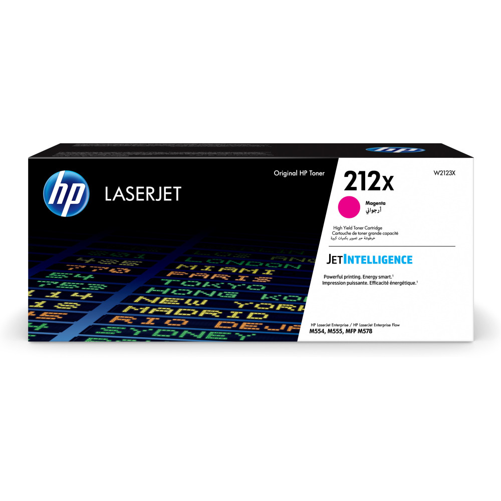 HP 212X -   rendement  lev  - magenta - original - LaserJet - cartouche de toner (W2123X) - pour Color LaserJet Enterprise M5