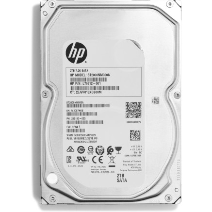 HP Enterprise - Disque dur - 2 To - interne - 3.5" - SATA - 7200 tours min - pour Workstation Z2 G5, Z2 G8, Z2 G9 (SFF, tour)