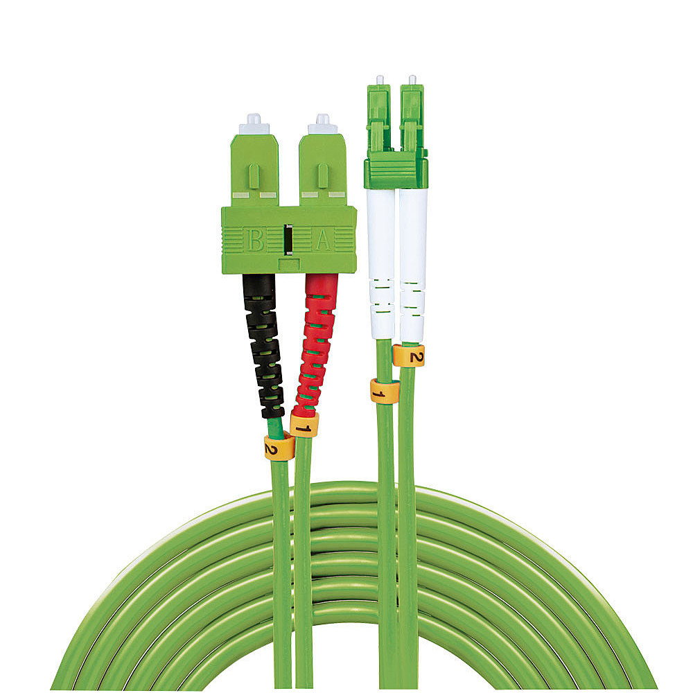 LINDY 2m Fibre Optic LC SC 50 125 OM5