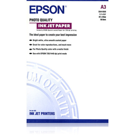 EPSON PAPIER COUCHE A3 QUALITE