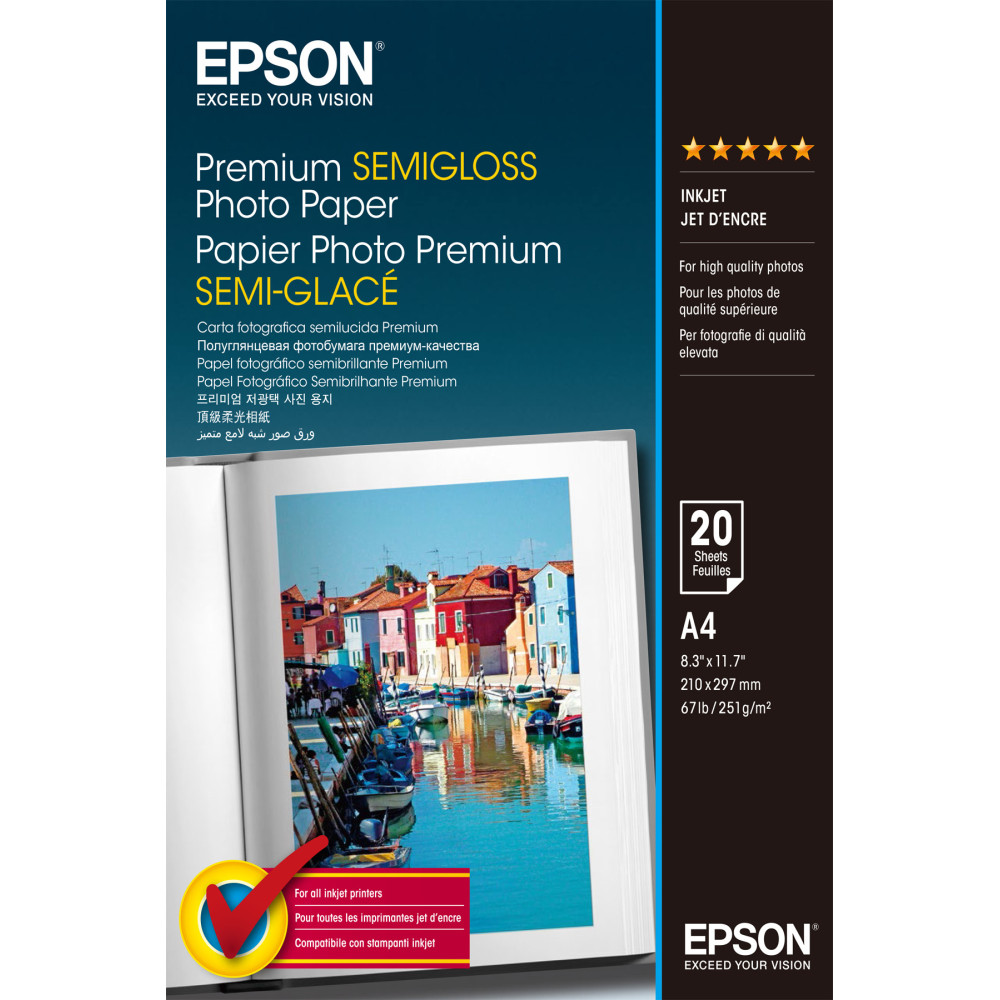 EPSON PAPIER PHOTO PREMIUM SEMI EPSON PAPIER PHOTO PREMIUM SEMI