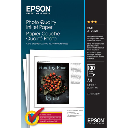 EPSON PAPIER COUCHE A4 QUALITE