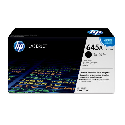 HP 645A - Noir - original - LaserJet - cartouche de toner (C9730A) - pour Color LaserJet 5500, 5550