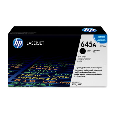 HP 645A - Noir - original - LaserJet - cartouche de toner (C9730A) - pour Color LaserJet 5500, 5550