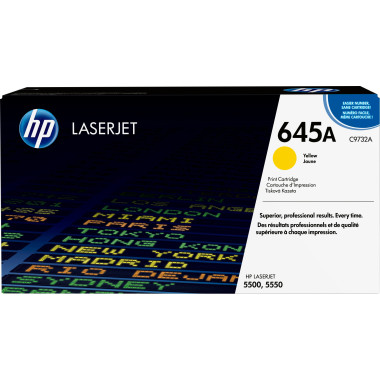 HP 645A - Jaune - original - LaserJet - cartouche de toner (C9732A) - pour Color LaserJet 5500, 5550