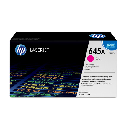 HP 645A - Magenta - original - LaserJet - cartouche de toner (C9733A) - pour Color LaserJet 5500, 5550