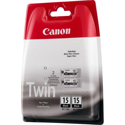 CANON BCI-15 NOIRE 2 X 5.3ML