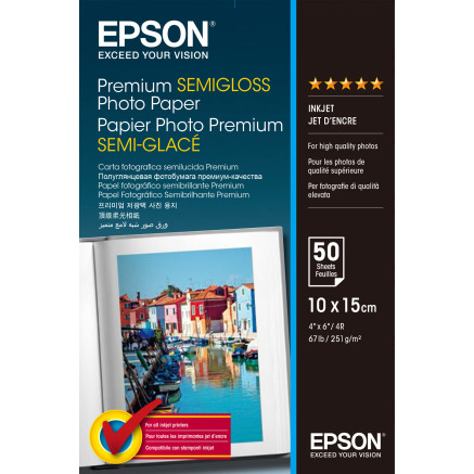 EPSON Pap Photo Premium Semi GlacÃ© 10x15
