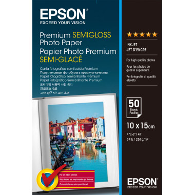 EPSON Pap Photo Premium Semi GlacÃ© 10x15