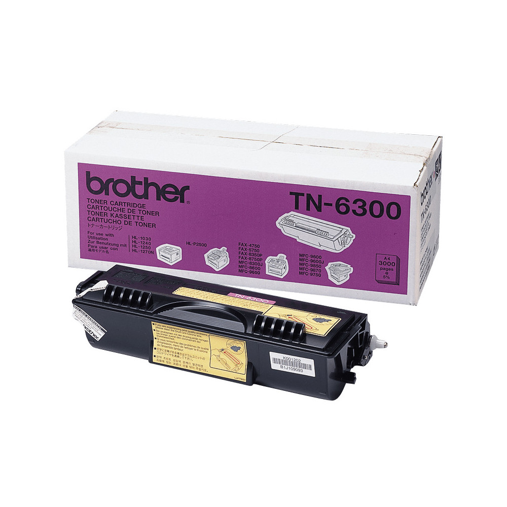 BROTHER TN-6300 cartouche de toner Noir BROTHER TN-6300 cartouche de toner Noir