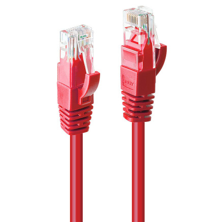 LINDY Cat.6 UTP Cable Red 2m