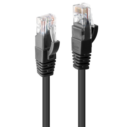 LINDY Cat.6 UTP Cable Black 1m