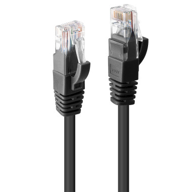 LINDY Cat.6 UTP Cable Black 1m