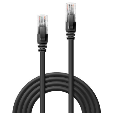 LINDY Cat.6 UTP Cable Black 1m