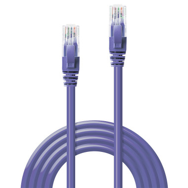 LINDY Cat.6 UTP Cable Purple 0.5m
