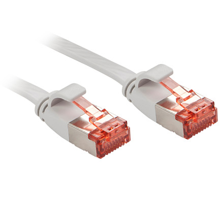 LINDY Cat.6 U FTP Flat Cable Grey 10m