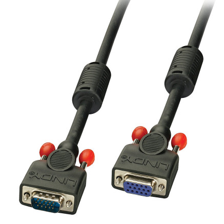 LINDY VGA Cable M F Black 5m HD
