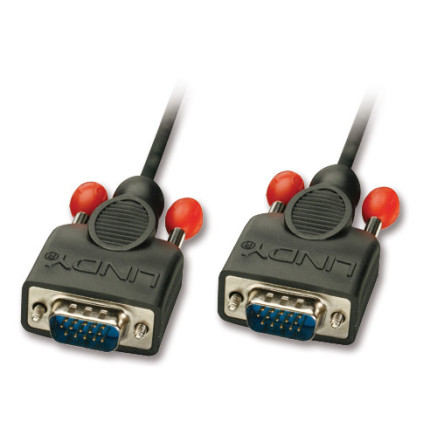LINDY VGA Cable Black Coax M M 2m
