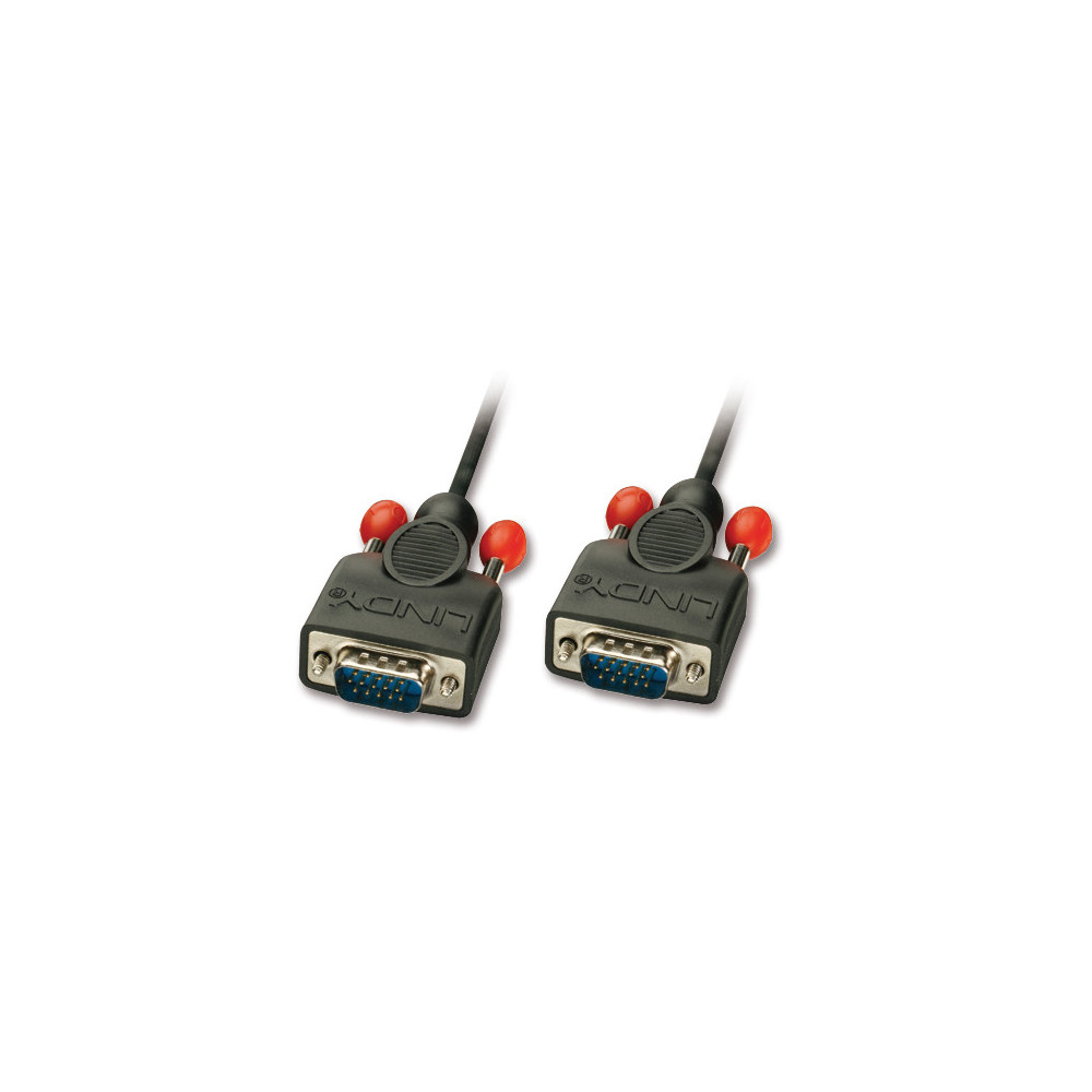 LINDY VGA Cable Black Coax M M 2m LINDY VGA Cable Black Coax M M 2m