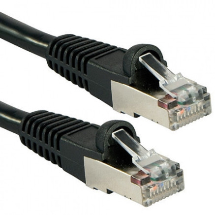 LINDY Cat.6A S FTP LSOH Black 15m