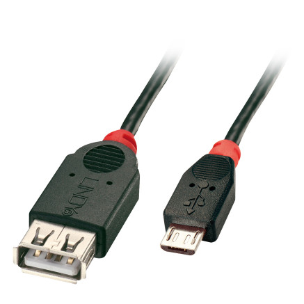 LINDY USB 2.0 Cable Type Micro-B A 0.5m