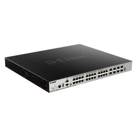 D-LINK 28-Port Layer 3 Gigabit PoE Stack