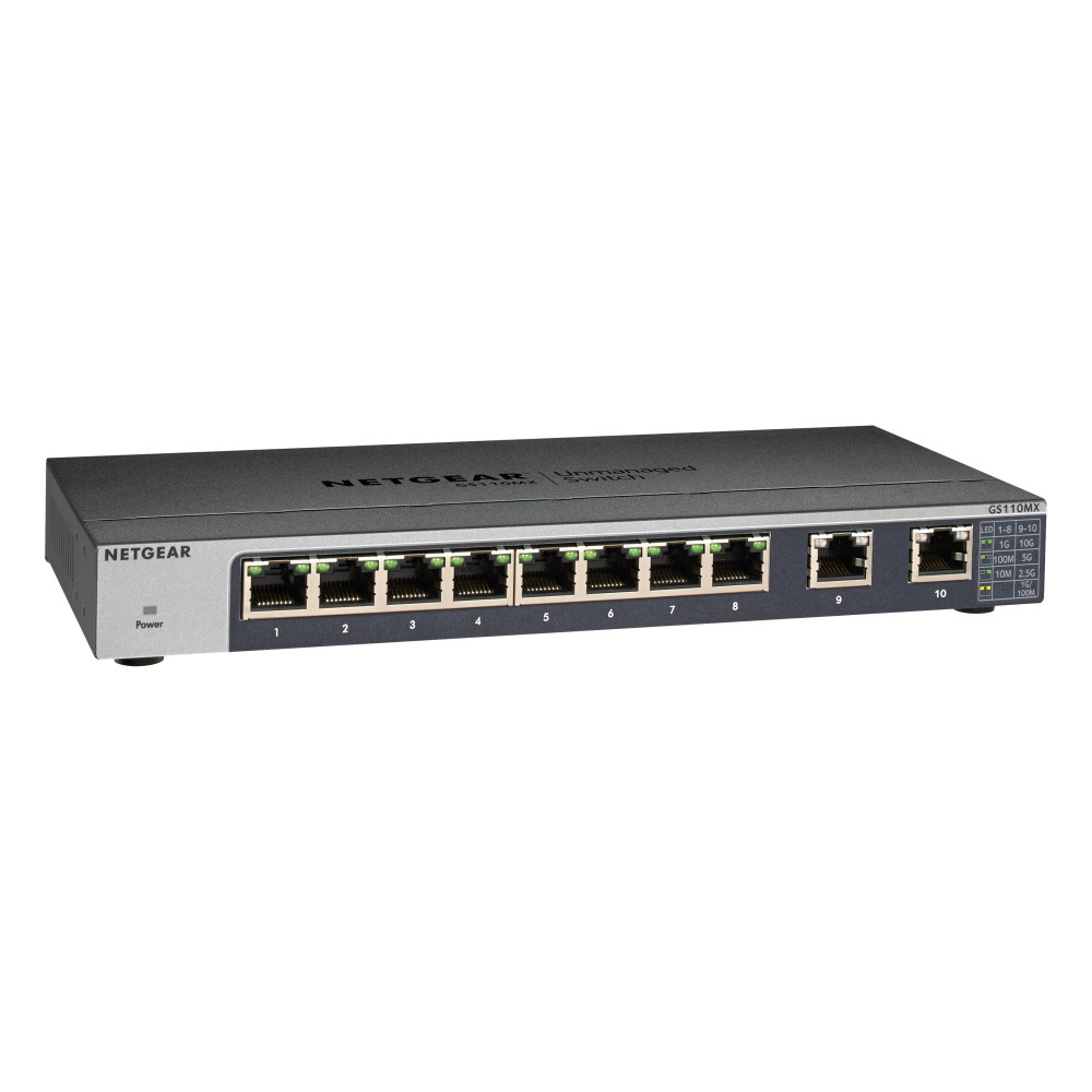 NETGEAR GS110MX-100PES Unmanaged Switch NETGEAR GS110MX-100PES Unmanaged Switch