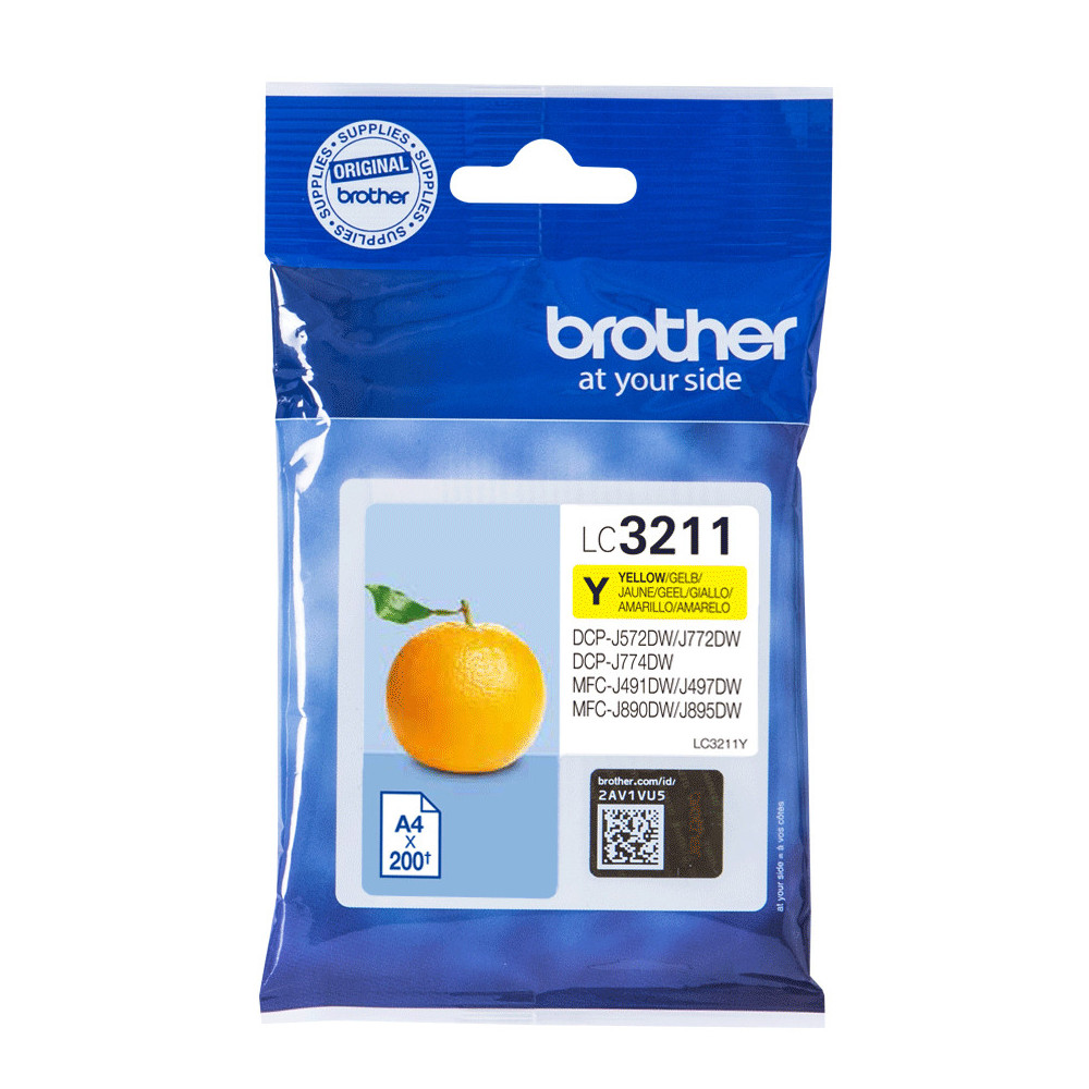 BROTHER Yellow LC3211Y ink cartridge BROTHER Yellow LC3211Y ink cartridge